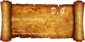Dan Gilberta névjegykártya